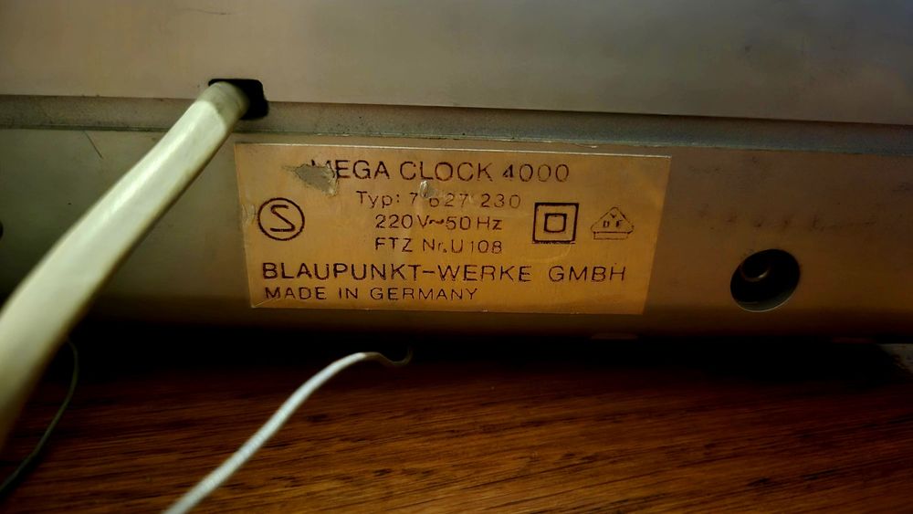Radio Vintage Blaupunkt mega clock 4000 a