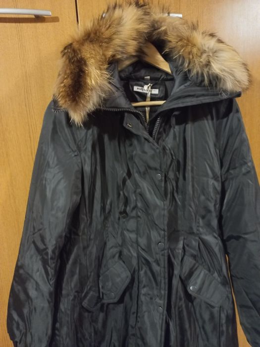 Нава парка с естествен косъм на качулката