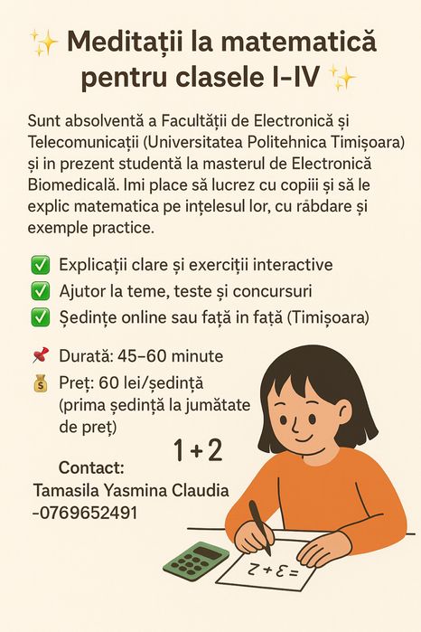 Meditatii matematica clasele 0-IV