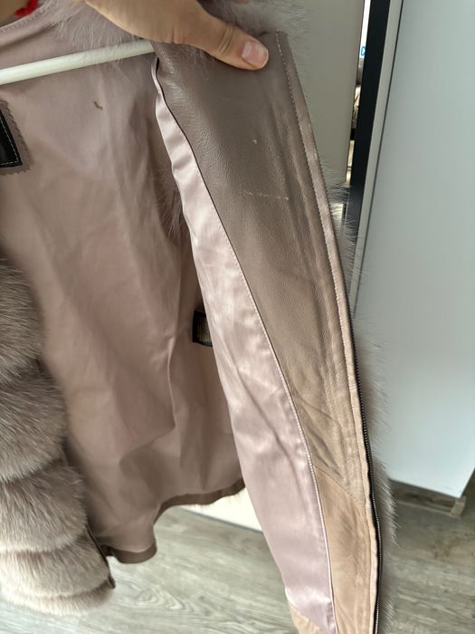 Vesta blana naturala vulpe