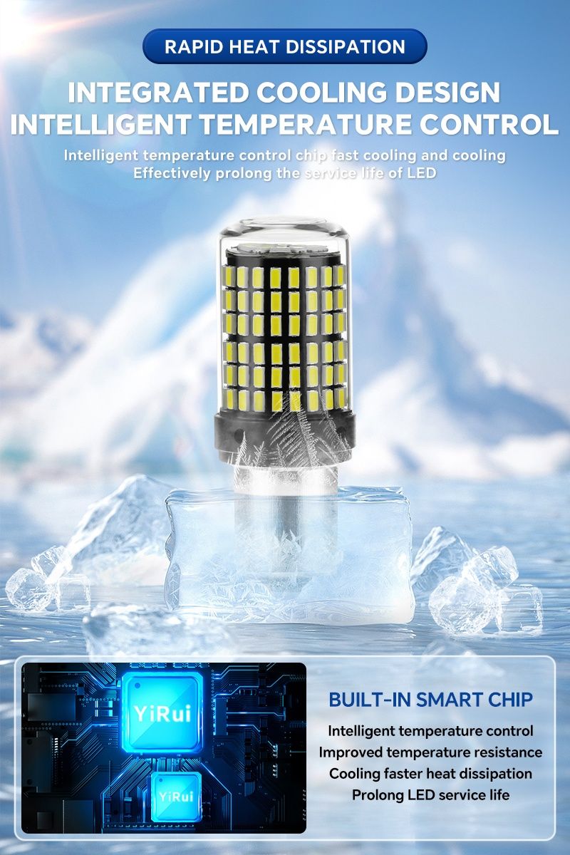 LED крушки | Super bright | Yellow BA15S P21W