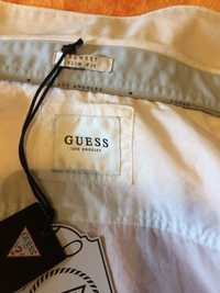 Vând cămașă albă marca GUESS,ptr.barbati,măr.XL,prov.Uk.