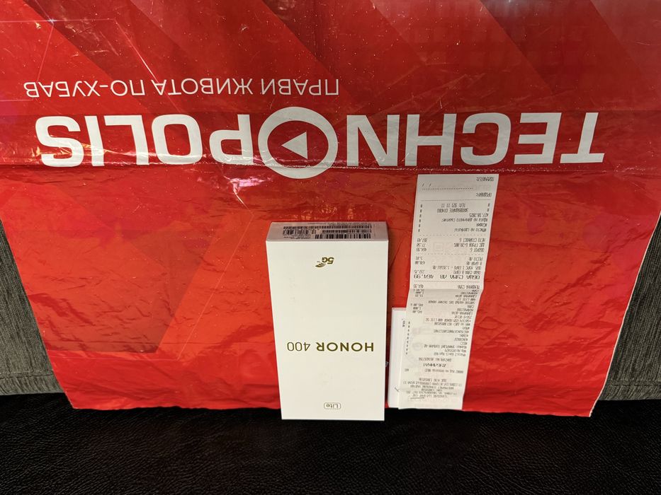 ЧИСТО НОВ 256GB Honor 400 LITE 5G Гаранция Technopolis 2027 г. Grey
