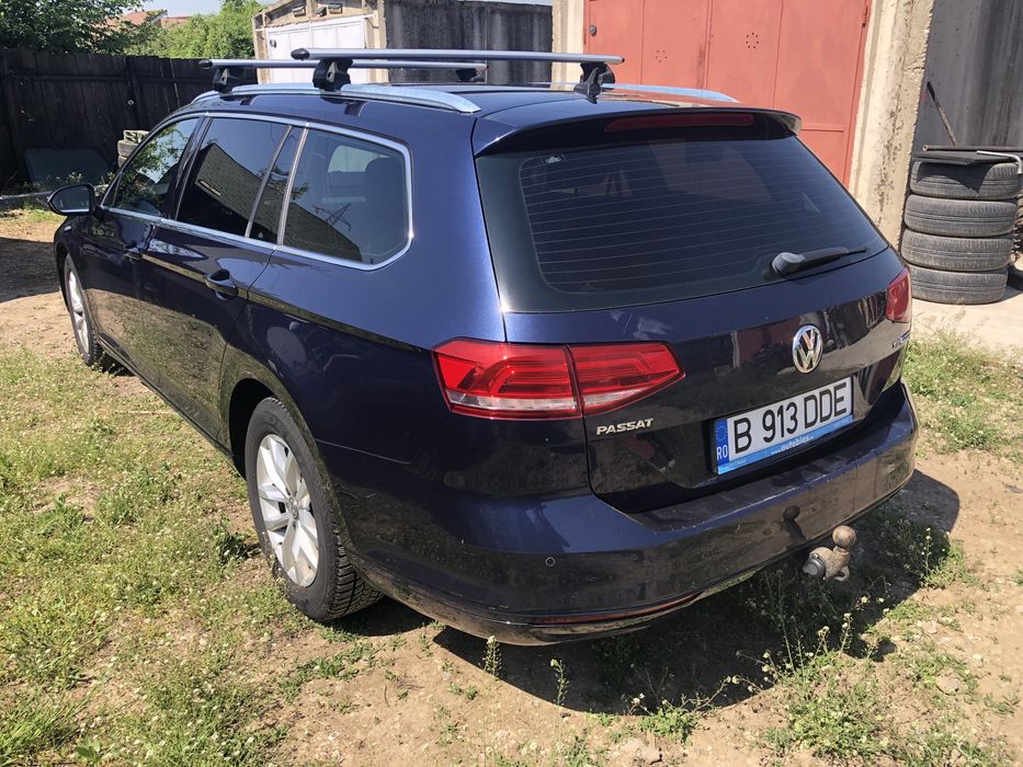 Bara fata Vw Passat B8 cu 6 senzori de parcare albastra LH5X 1.6 dcxa