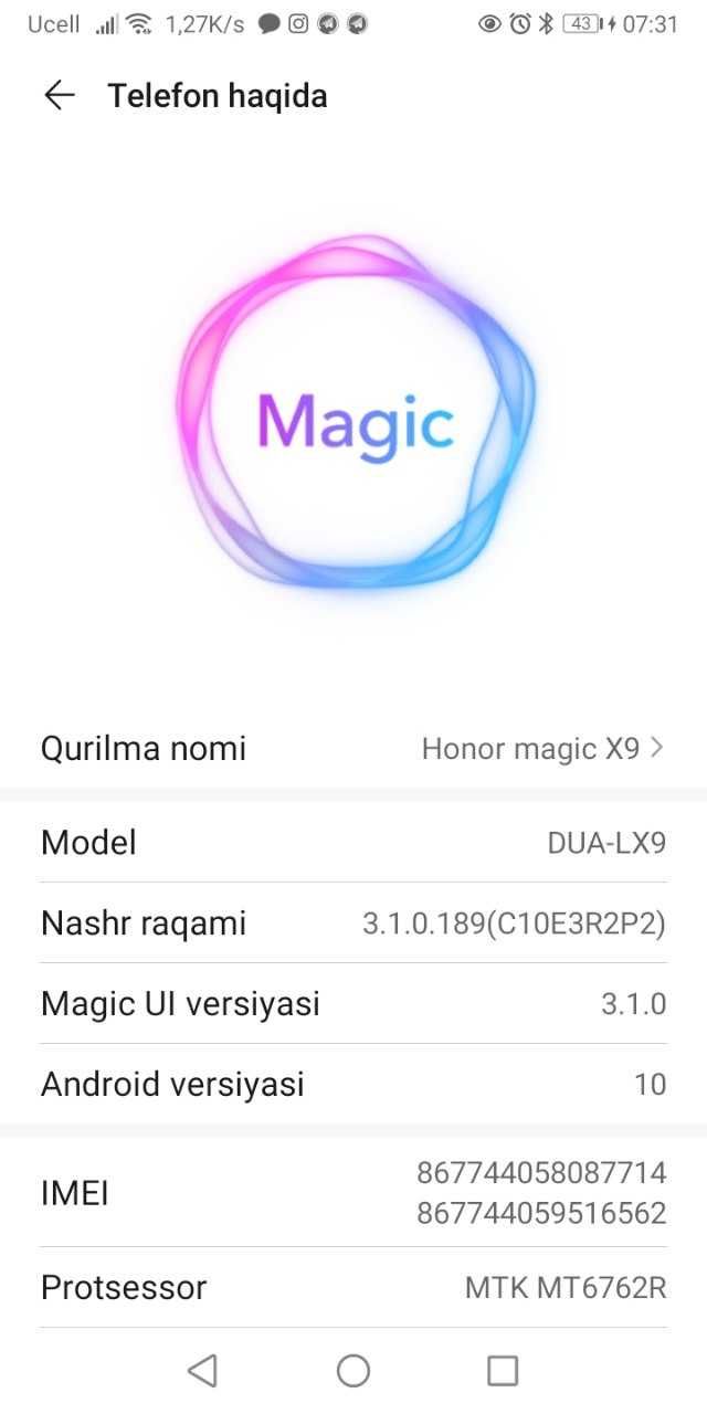 HONOR magic classic X9