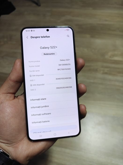 S22 plus 128 gb black