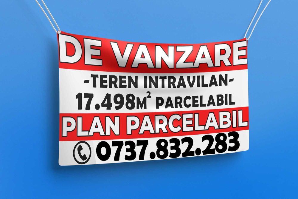 Print Banner "Teren de vanzare"