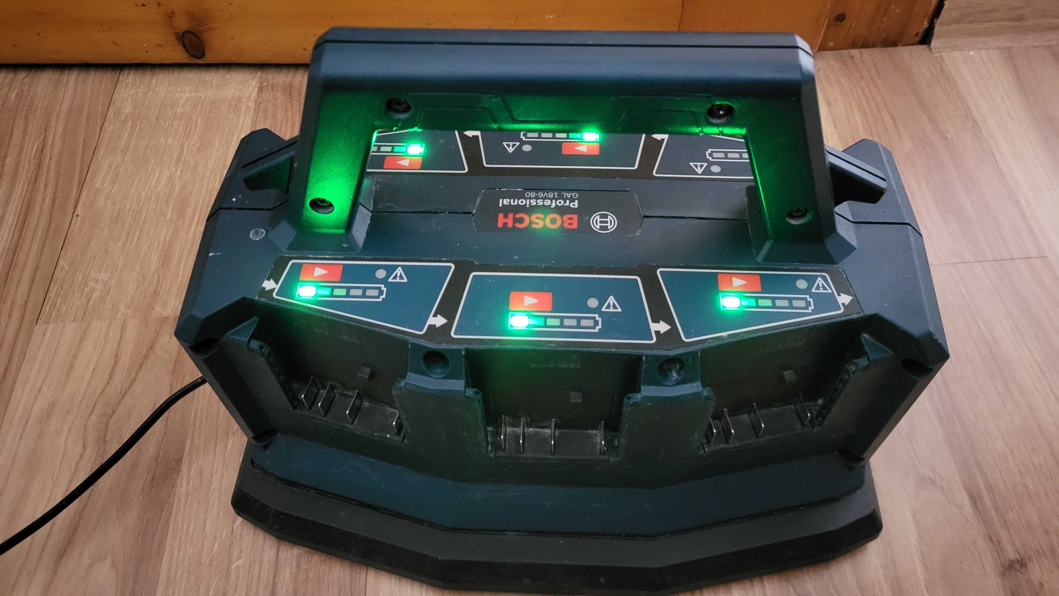 Bosch Incarcator rapid 6 porturi GAL 18V6-80 fuctional