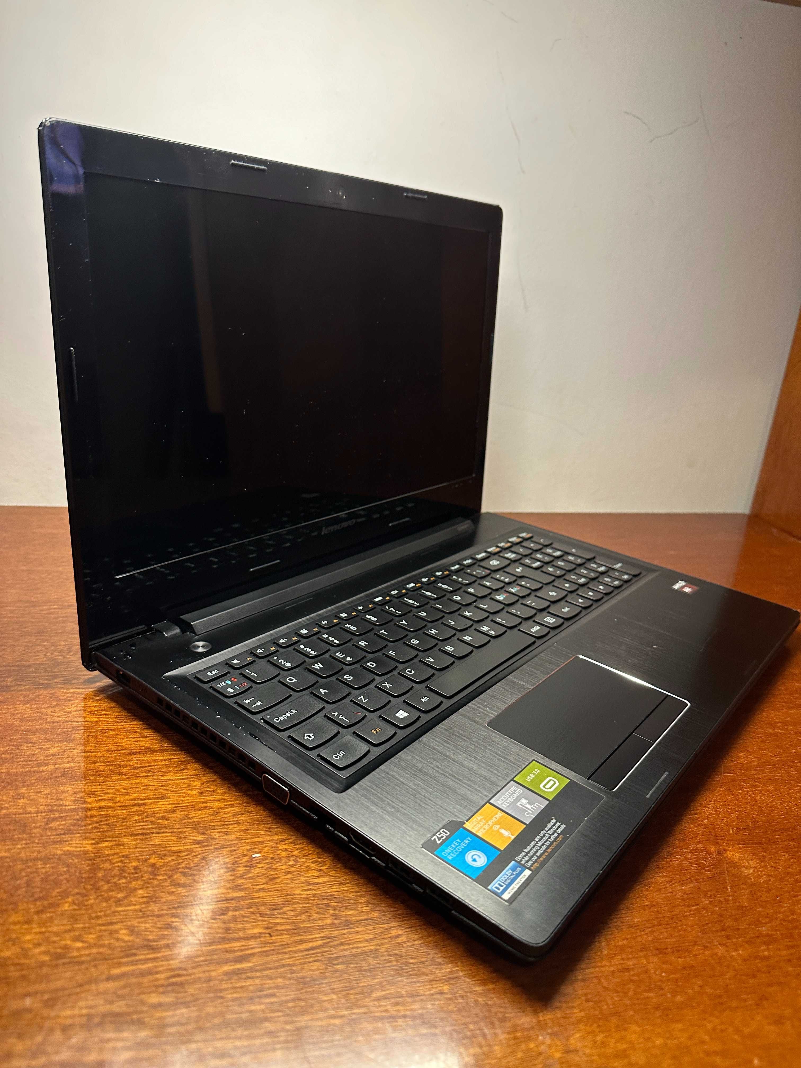 laptop lenovo z50, slim, amd a8 gen 7, ram 8 gb , ssd 120 gb