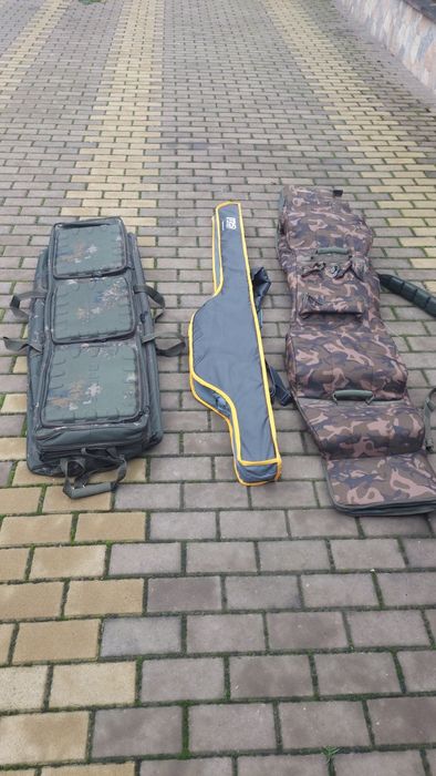 Huse pescuit: fox camolite 13ft 3+3, nash scope ops r10 transporter