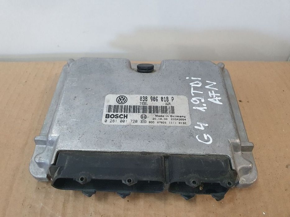 Calculator ECU motor VOLKSWAGEN GOLF IV 1J1 1997 - 2007 1.9 TDI AHF, ASV BOSCH  0281001720  038906018P