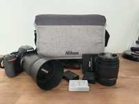 Nikon D3500 cu doua obiective