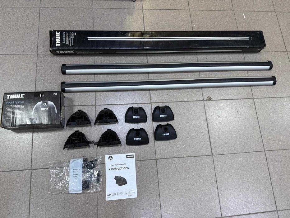Рейлинги багажник Thule Rapid 753 Thule Load Bars 861 новые 120см