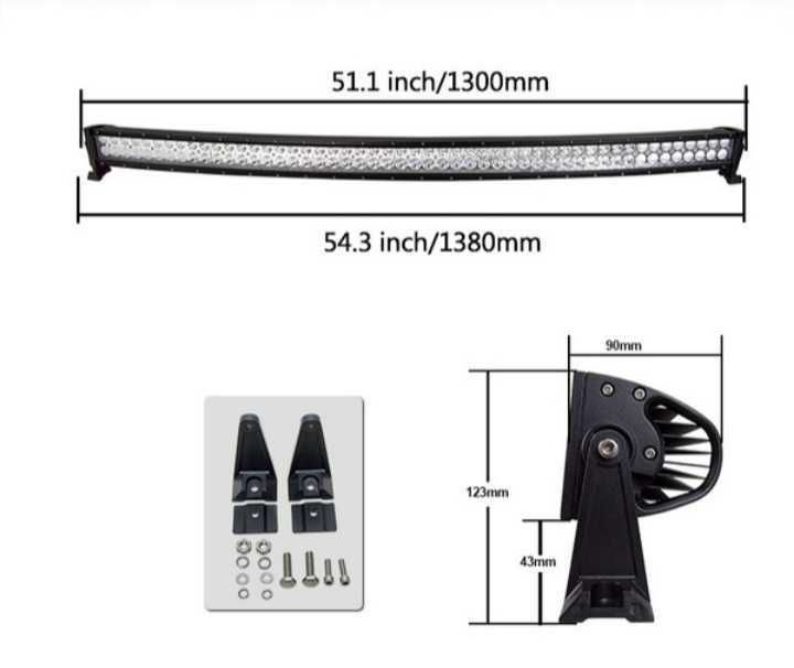 LED Bar извит Лед Бар офроуд OFFRoad халоген Light