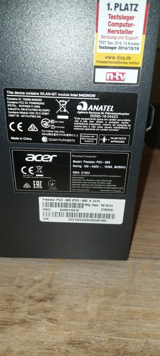 Геймърски Acer Predator Orion 3000 p03-600
