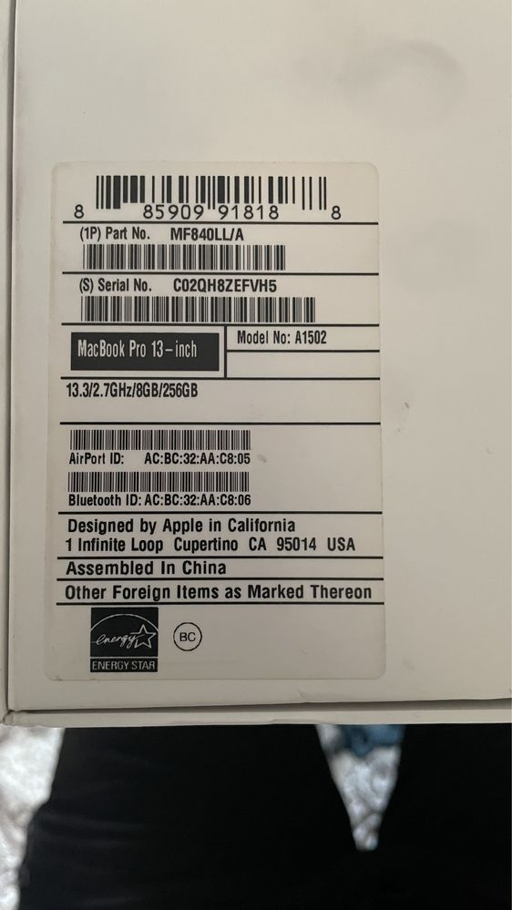 MacBook Pro early 2015