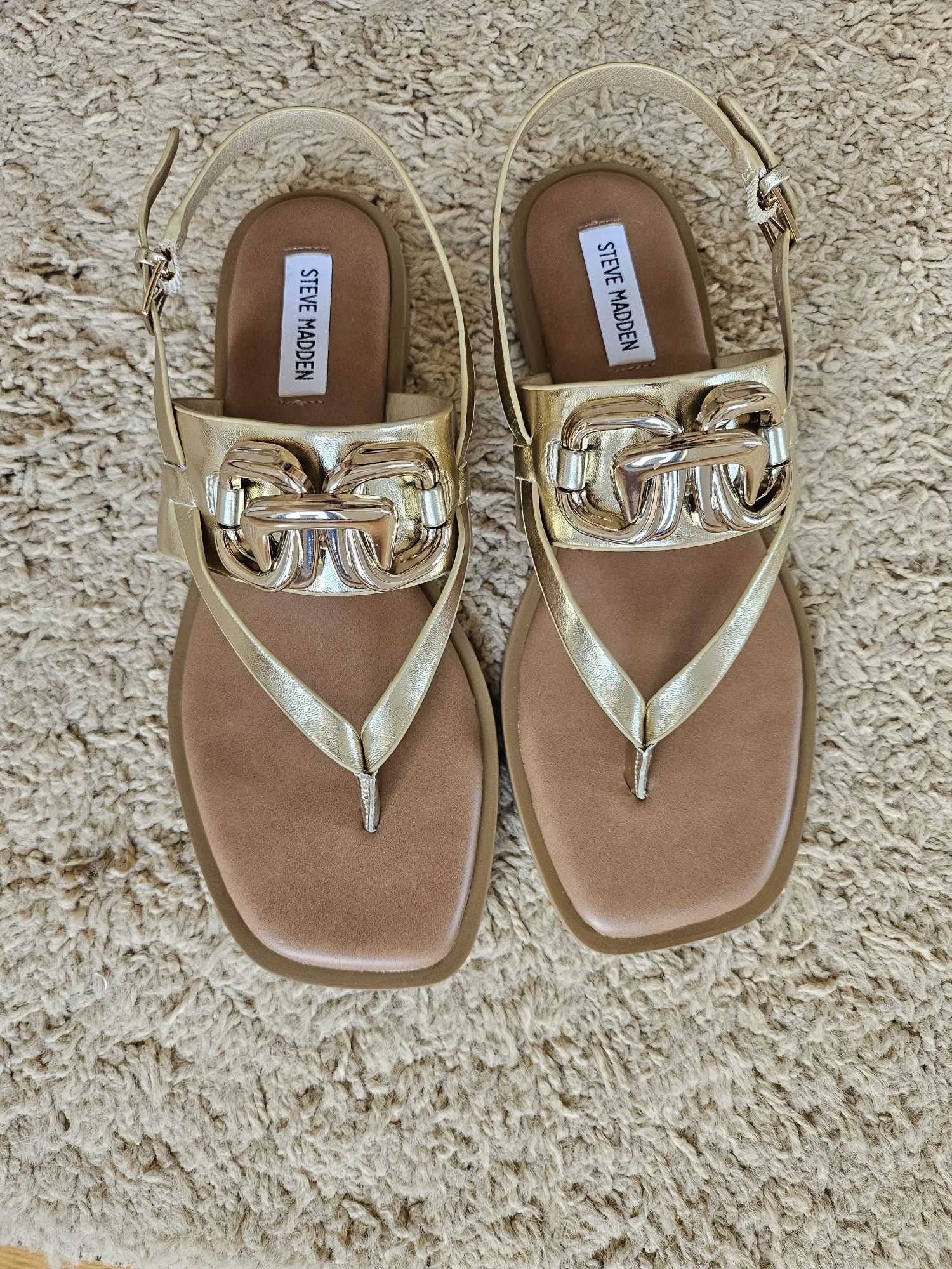 Sandale aurii Steve Madden marimea 40