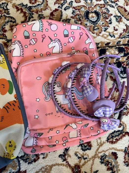 Детский рюкзак,  шоппер,  ободки новые