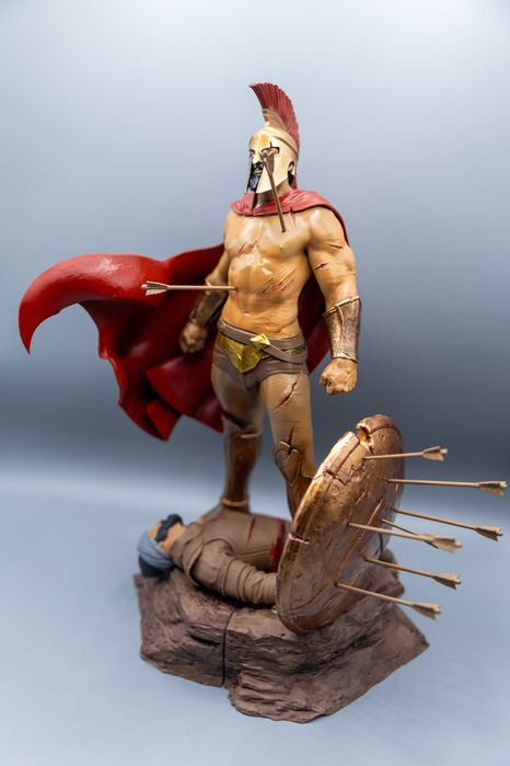 Statueta 3D Leonidas–Eroic, Detaliu, Rășină Premium, Vopsire Manuală