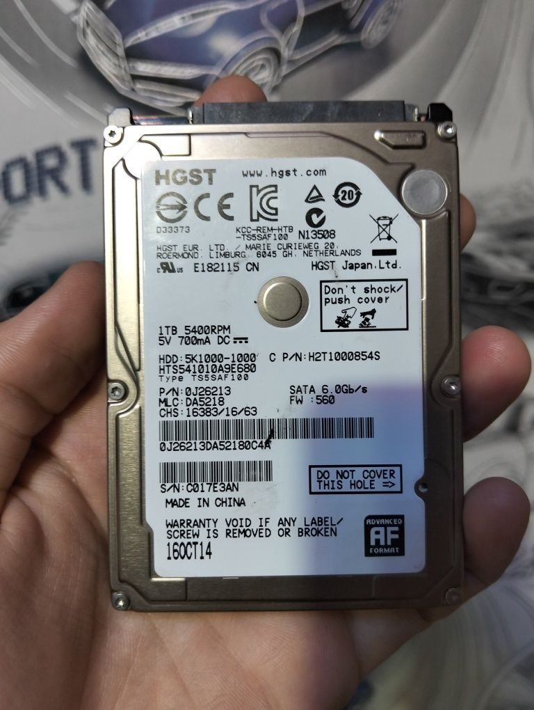 Продам жёсткий диск HDD 1ТБ