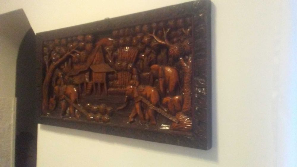 TABLOU sculptura lemn TEC