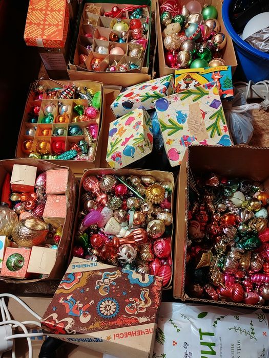 Ёлочные игрушки времён СССР