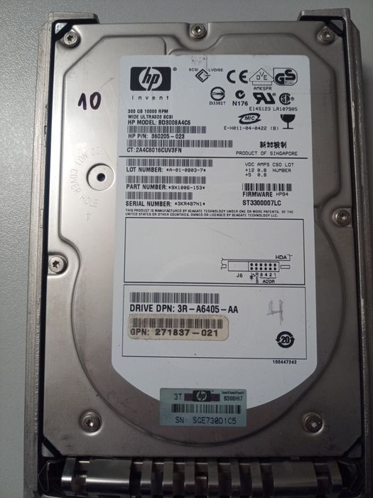 Ultra SCSI HDD HP 146.8/300 GB