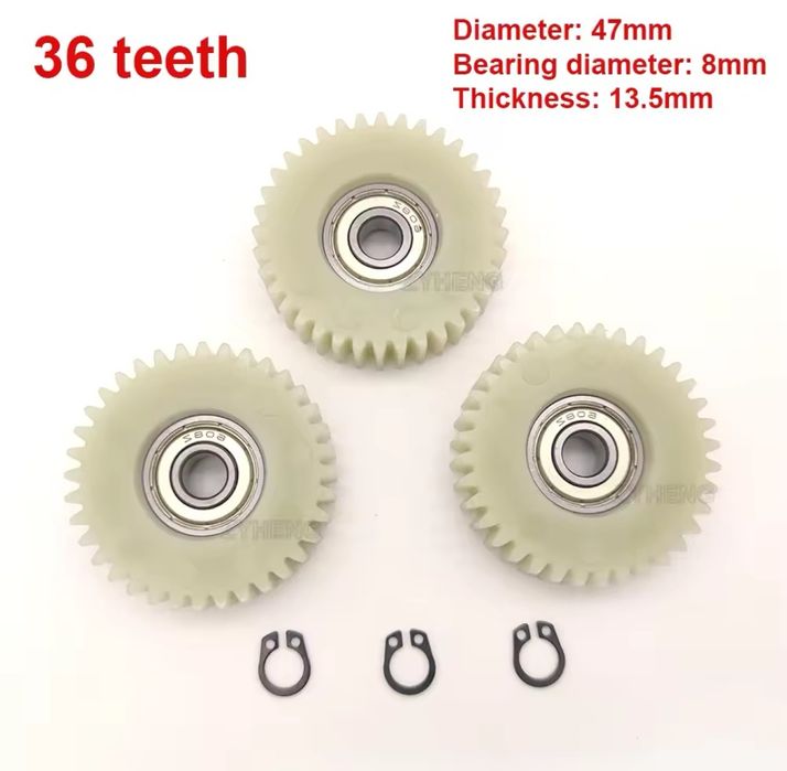 Set pinioane 47mm,36dinți,roți dințate/gears,motor bicicletă electrică