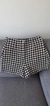 Pantaloni scurti tweed Zara, L