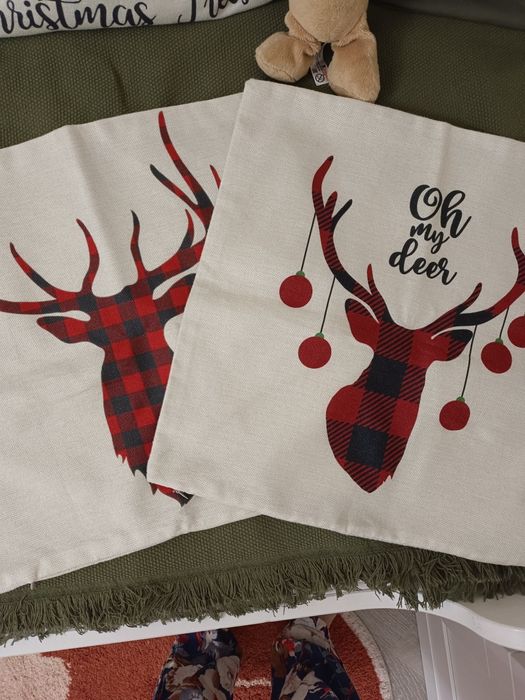 Новогодние чехлы для подушек