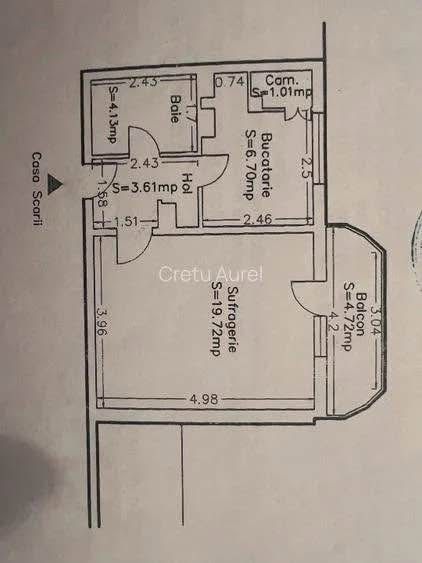 Garsoniera 40 mp Academia Navala