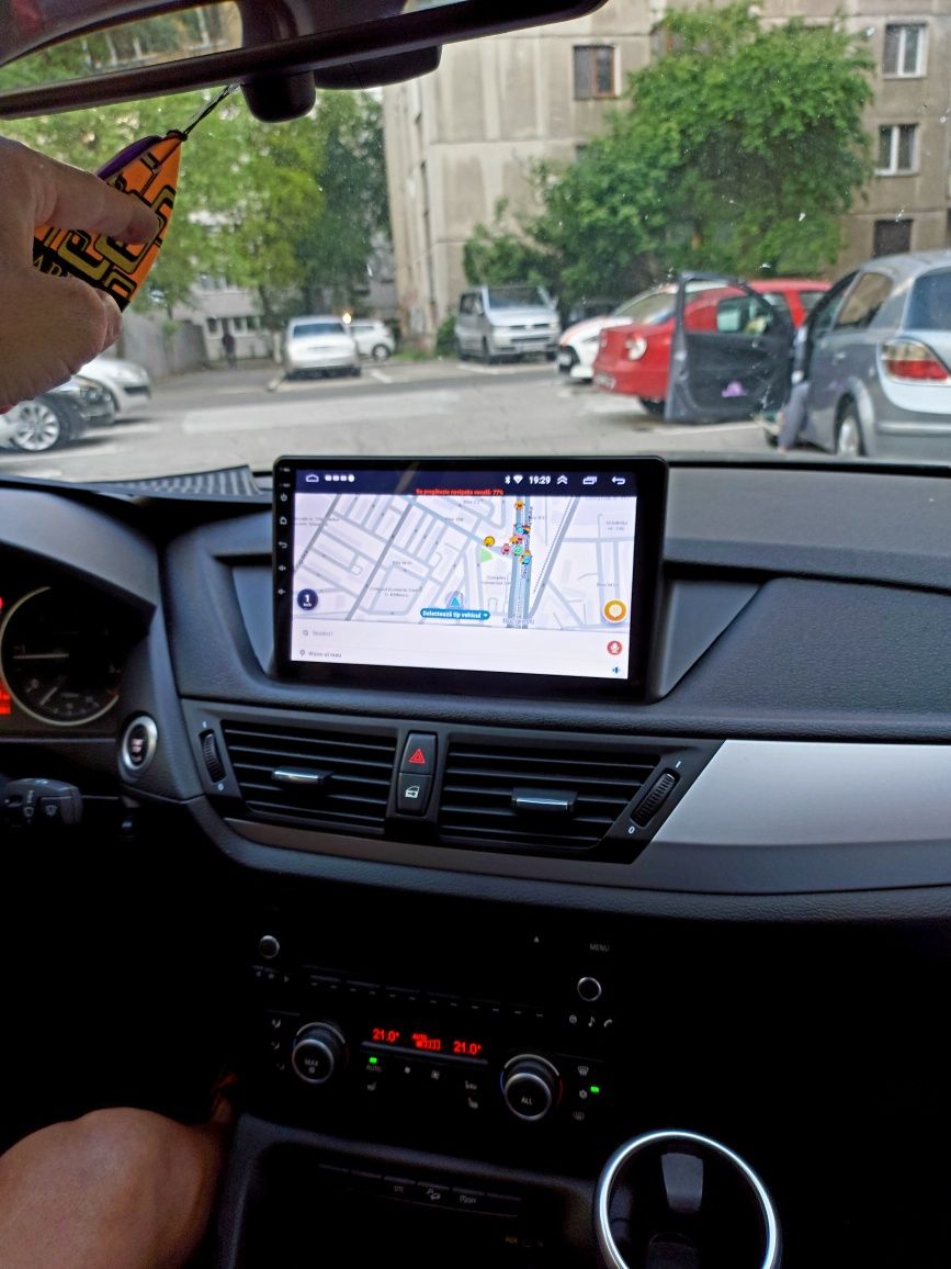 Navigatie Android BMW X1 E84 2009-2012 Waze YouTube GPS BT USB