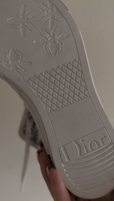 Високи Dior B23 кецове с принта на логото Oblique