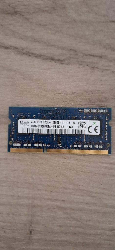 Memorie 4Gb RAM laptop