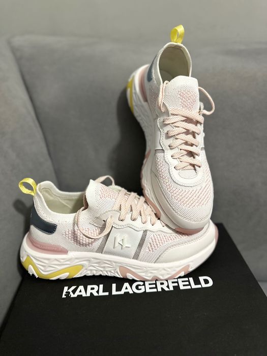 Спортни обувки от кожа и текстил Karl Lagerfeld
