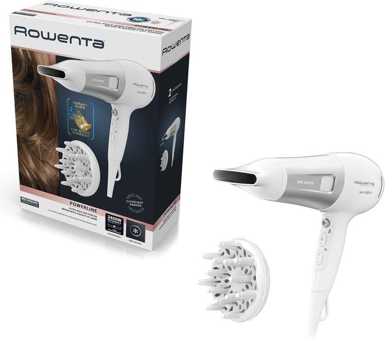 Сешоар за коса Rowenta Powerline CV5930F0 2400W Бял с дифузер