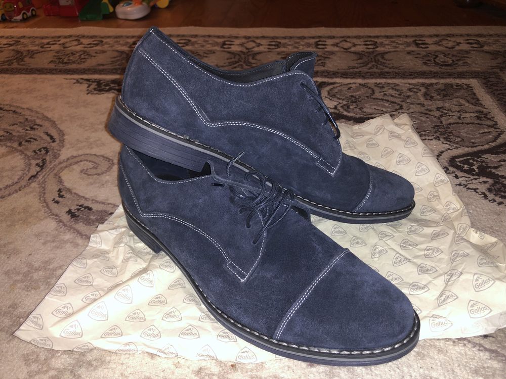 OCAZIE - Pantofi barbatesti superbi, bleu, 43, eleganti