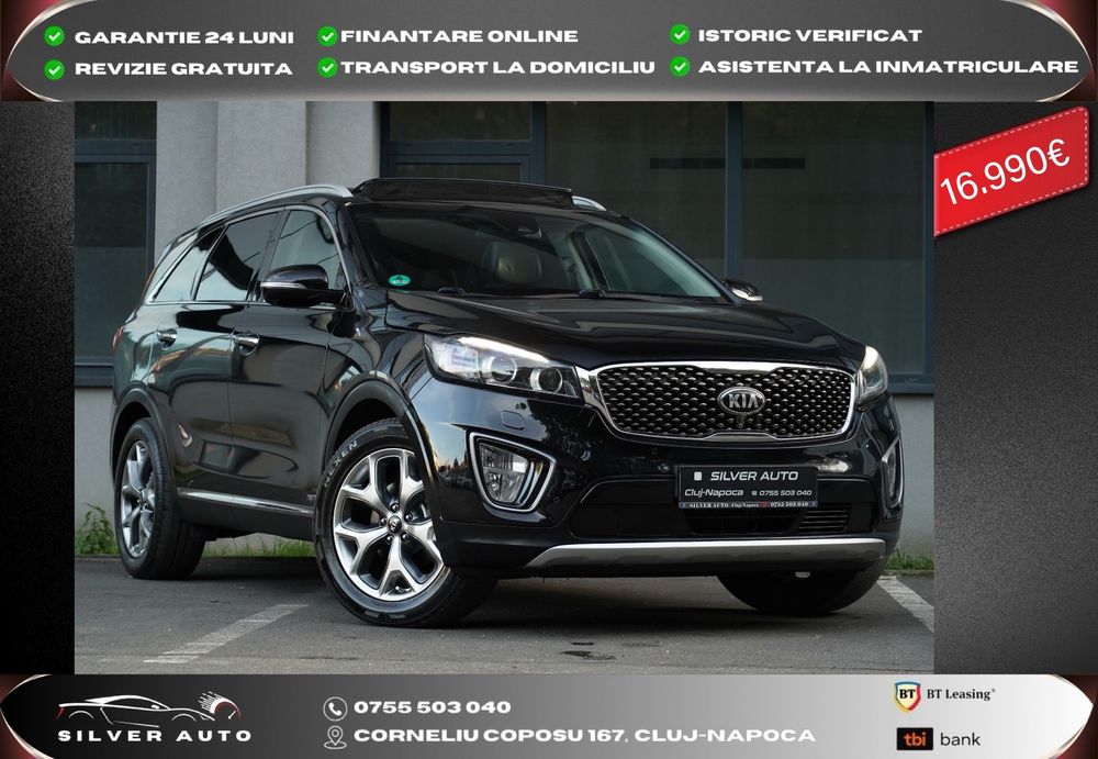 Kia Sorento Full 7 locuri Piele 4x4 rate garantie 24 luni