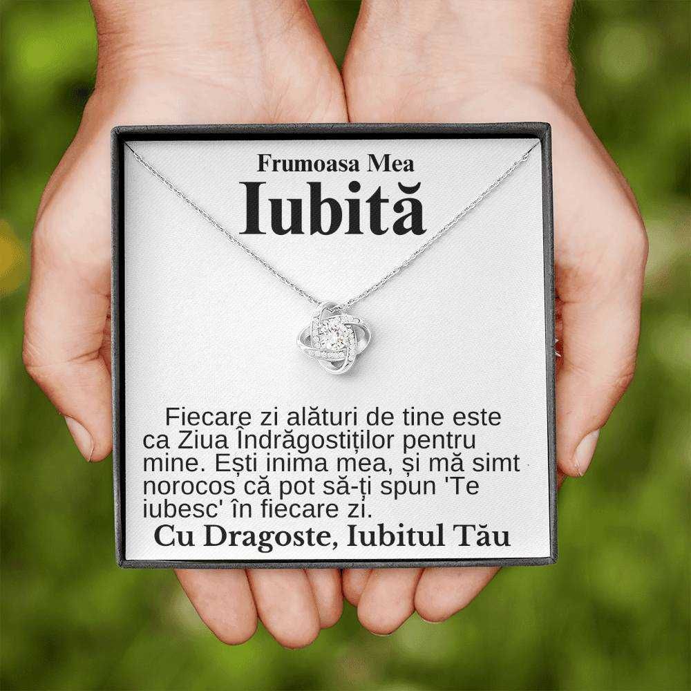 Cadou Pentru Frumoasa Mea Iubita- Colier Argint- Cutie si Card incluse