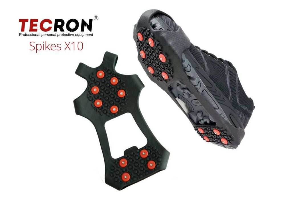 Ледоступы городские TECRON Spikes X10, на обувь, ледоходы 10 шипов