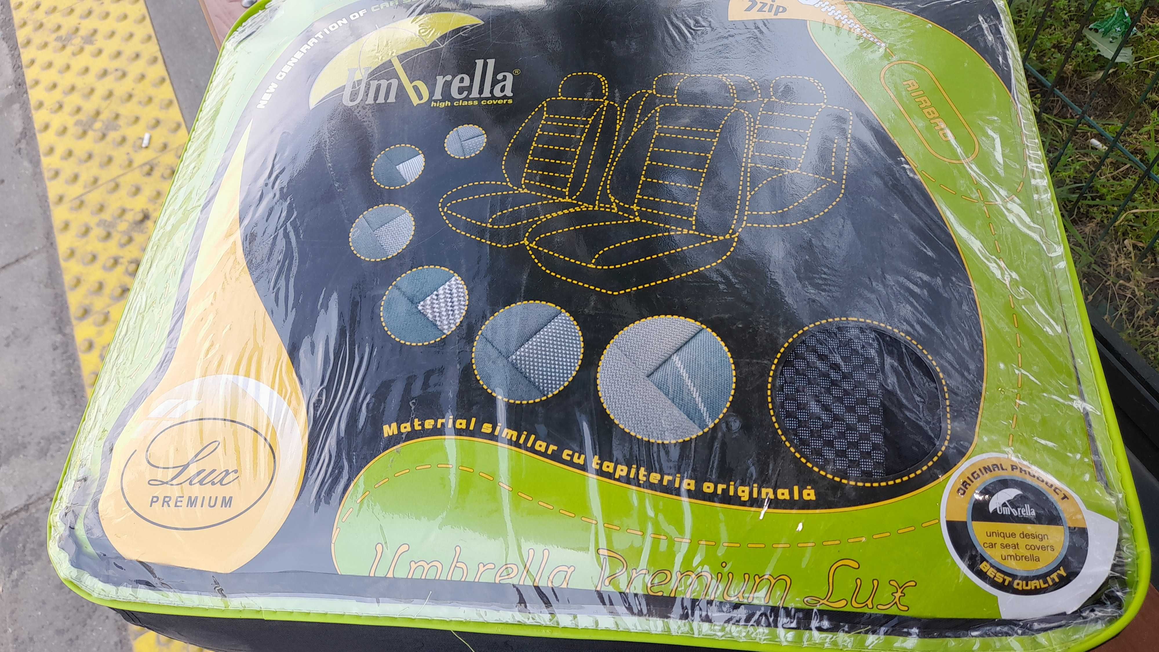 Set huse scaune Premium Lux (modelele compatibile in descriere)