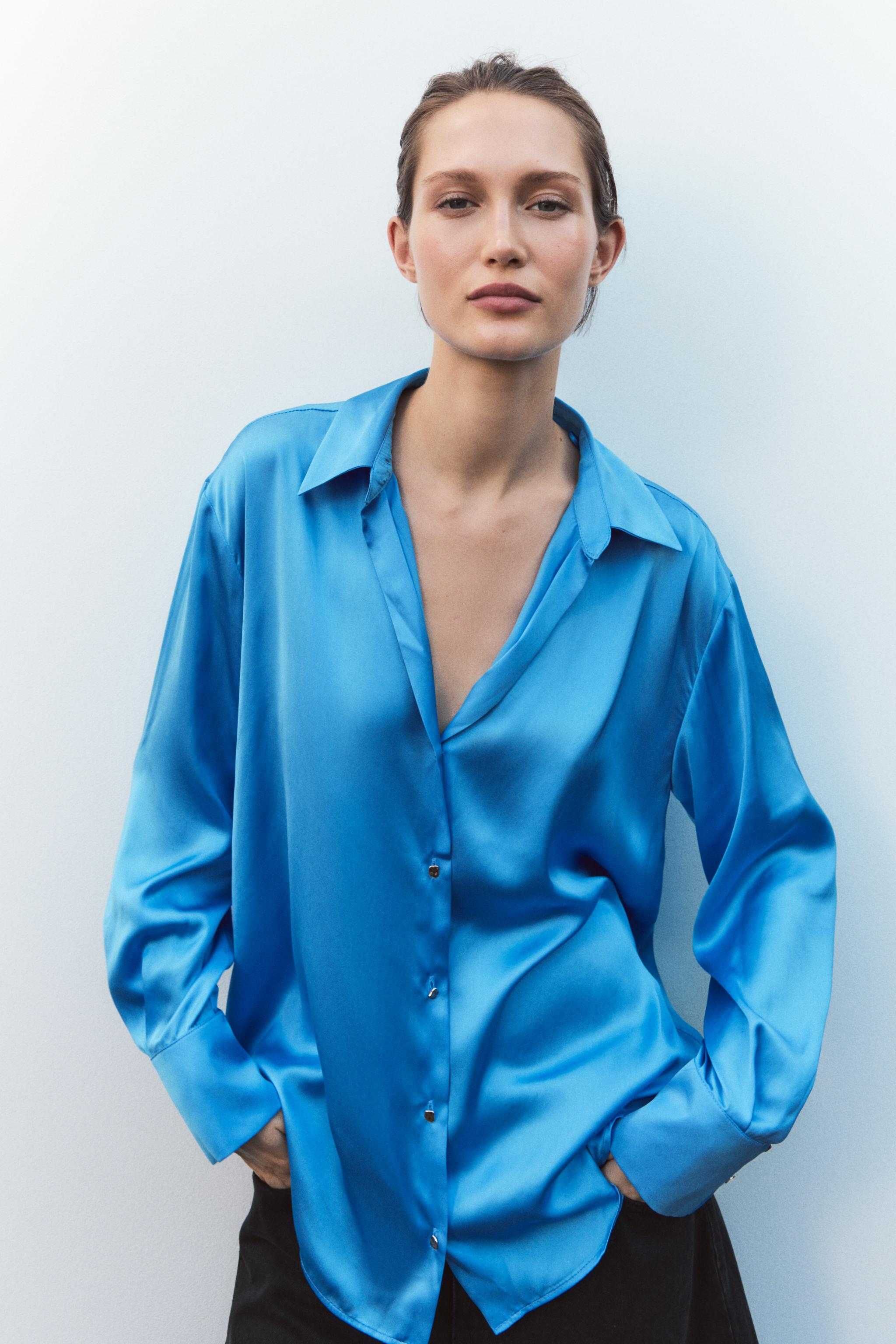 Чисто нова сатенена риза Zara