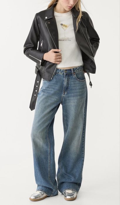 Кожено яке Stradivarius