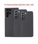 Samsung S22/S23/S24 PLUS ULTRA Husa 0,2 Plastic Imbracat Carbon Neagra