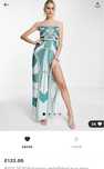 Rochie Asos Design cu margele si paiete lunga cu crapatura