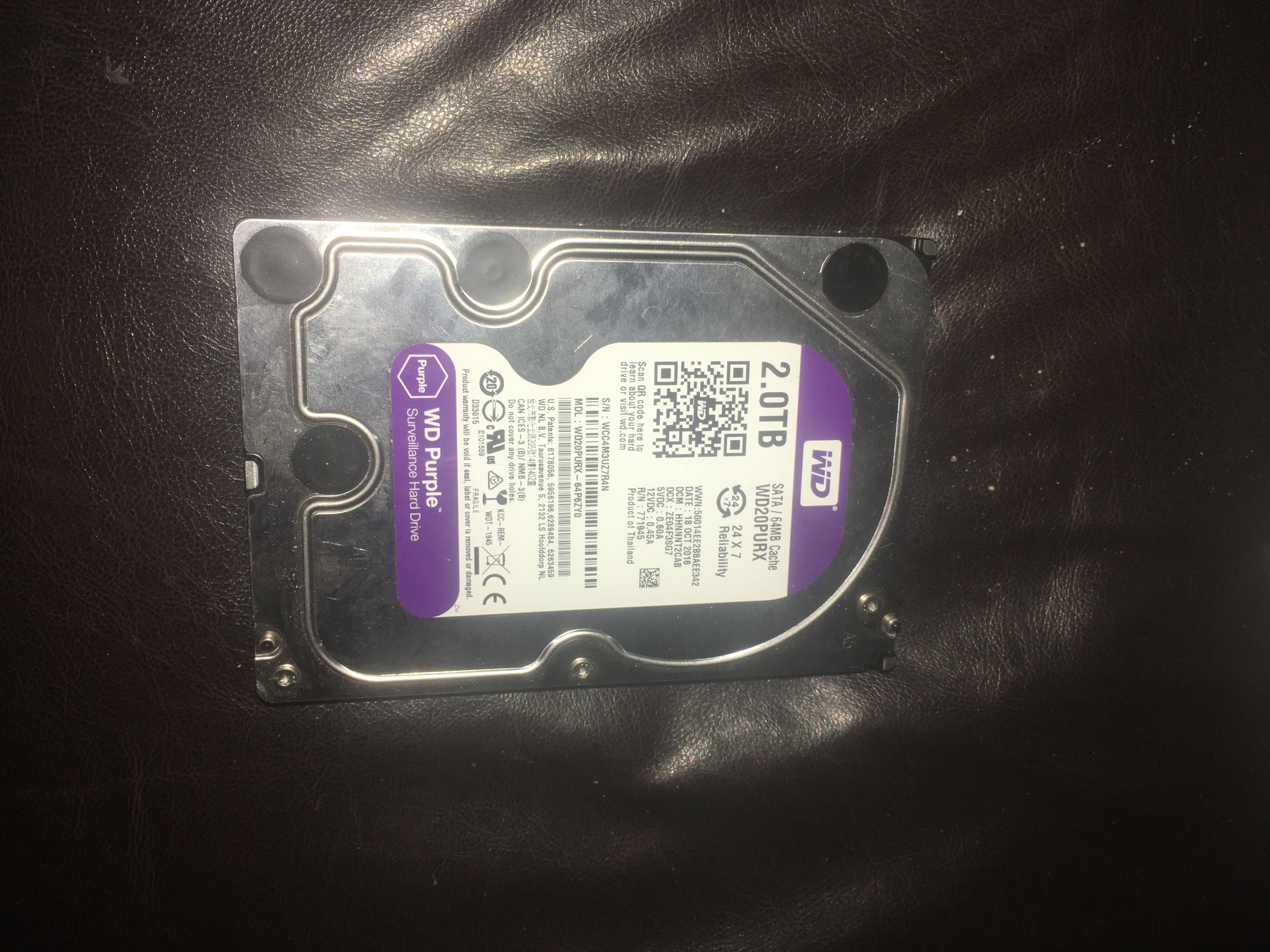 Hdd wd 2tb wd20purx