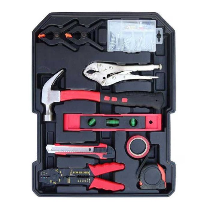 Trusă Scule 187 Piese în Valiză Aluminiu tip Troler – Portabilă