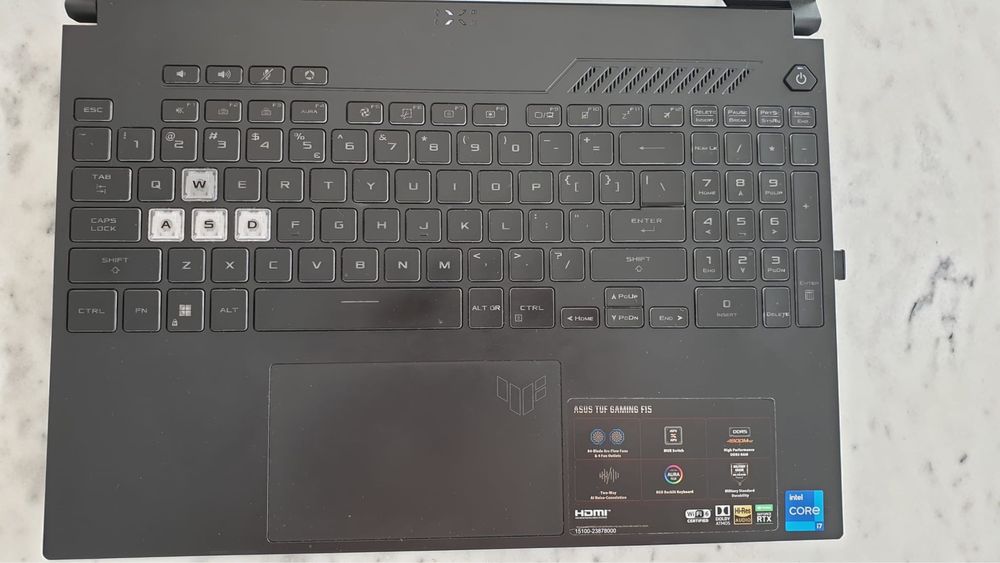 Asus TUF F15 laptop