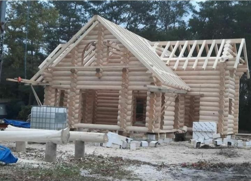 Cabane din lemn rotund calibrat ,