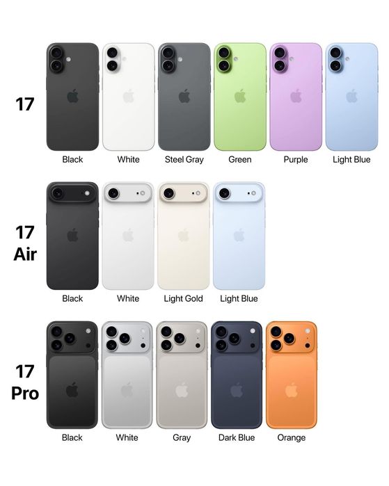 НОВ! Apple iPhone 17 256GB / Black / White / Sage / Blue / Lavender